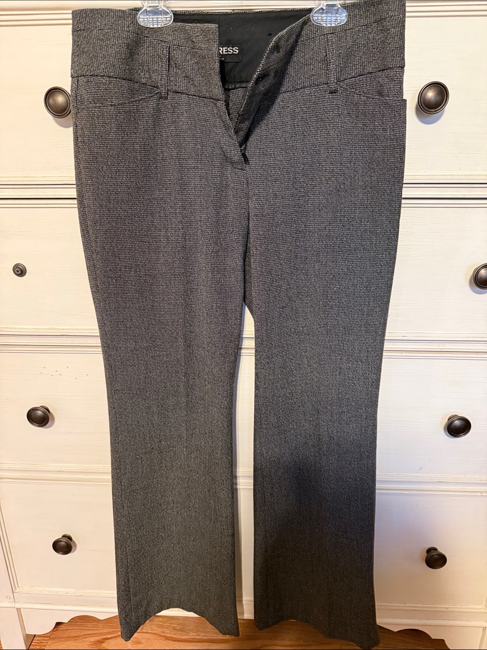 Express Gray Flare Dress Pants